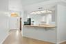 Bright kitchen with convenient counter space.