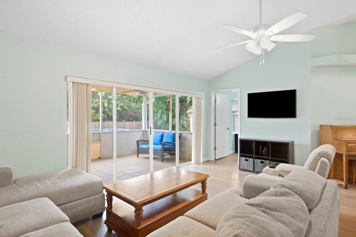 Spacious living area made for relaxing and gathering.