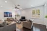 A spacious upstairs loft ready for movie nights, games or a second living area.