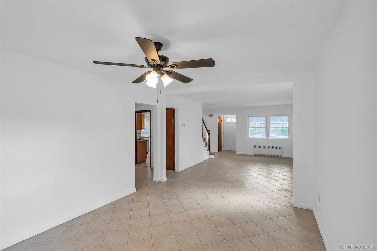 Formal Dining Room into the Living Room