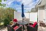 Sunny Private Patio Area with Stone Pavers