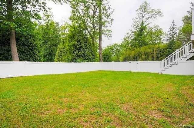 Fenced yard.