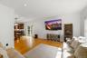 Family room, with Anderson windows, recessed lighting, wide plank white oak flooring and 9 foot ceilings.