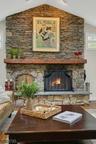 Floor to Ceiling Fireplace!
