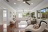 This room is truly special.  Currently used as a Family Room, but the options are endless and just off the backyard oasis.