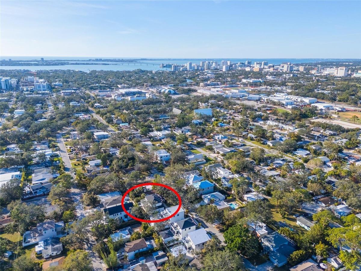 Minutes from Downtown Sarasota.