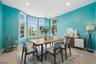 Virtually staged dining room