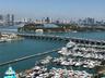 View from Master Bedroom of Miami Beach Marina and Fisher Island.