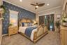 staged master bedroom