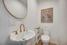 Powder room on main level...