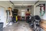 Interior of garage. Spacious enough for a car and storage