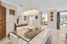 Large dining area connecting to the kitchen and living room