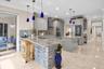 Full impact doors and quartz countertops leading to the secondary bedroom wing