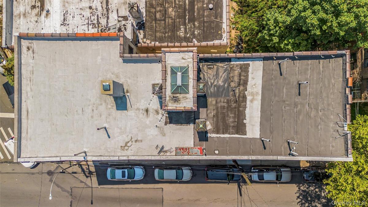 View from above of property