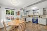 The spacious kitchen is perfect for hosting holidays or entertaining.