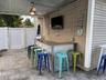 Pool bar with TV
