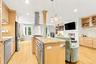 You never have to leave the action when cooking in this open kitchen.