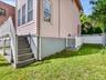 Stairs from deck and also to basement.