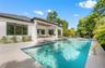 Virtually staged heated saltwater pool