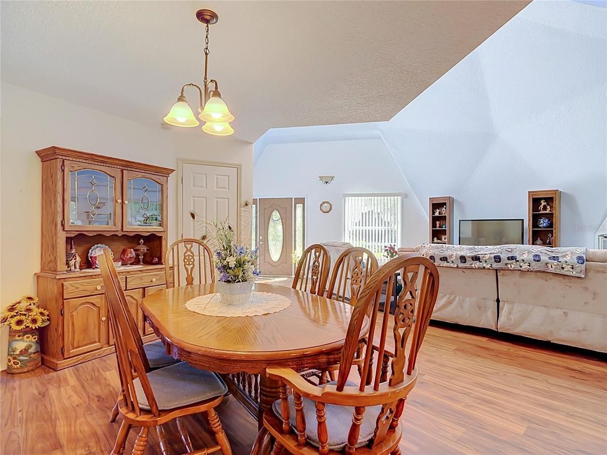 Open dining area.