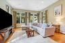 Family Room with high ceilings