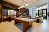 Richly appointed resident lounge space for gathering, relaxing, or entertaining.