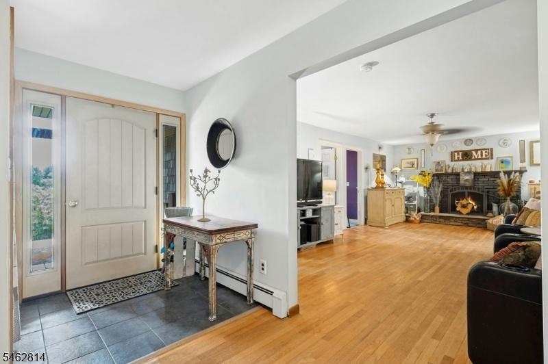 Foyer looking into living room