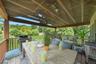 Exposed wood beams