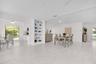 Built-in shelving open to the main living~