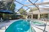 Fully enclosed pool & spa with large pool deck for furniture~