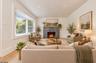 Living room virtually staged
