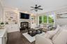 Family Room with Gas Fireplace and Built-ins