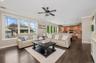 Family Room with Gas Fireplace and Built-ins