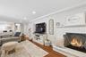 Spacious and bright with wood burning fireplace