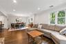 Open and airy floorplan of Living Room and Dining Room
