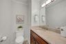 Powder room off entry