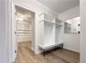 Entrance hall with storage.