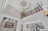 Chandelier in Foyer