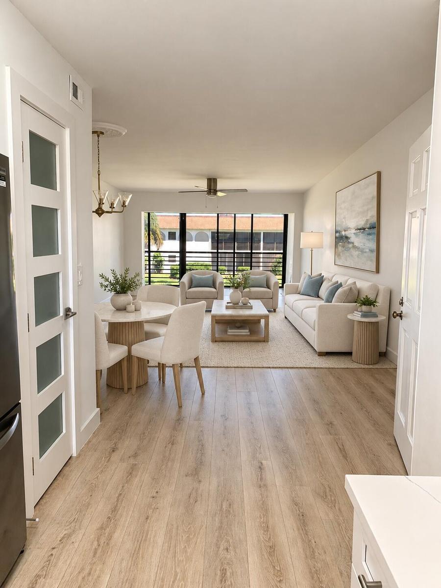 Living Room virtually staged