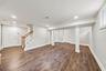 Partially finished basement