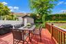 Rear deck, garden and storage shed