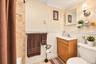 Bath with shower in basement