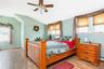 Upstairs large bedroom with full bathroom