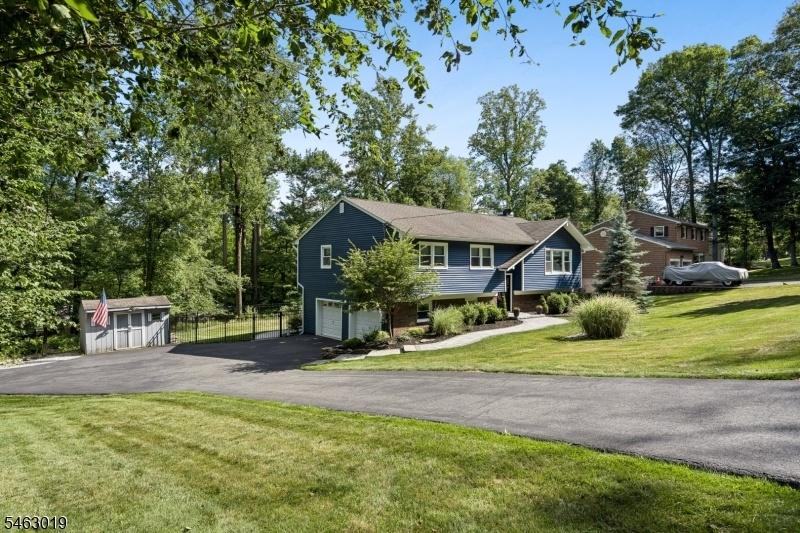 circular blacktop driveway
