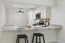 Kitchen counter seats 2+