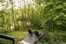Surrounding community featuring a deck and a forest view
