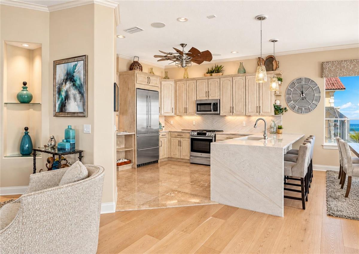 Gourmet Kitchen with Ocean Views