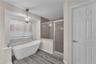 Buyers will love relaxing in this slipper tub at the end of a busy day.