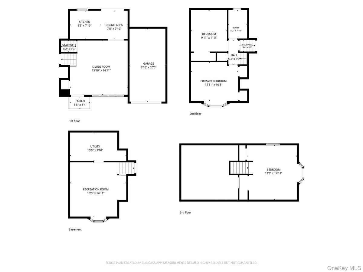 Unlabeled room is unfinished attic/bonus room.