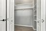 Spacious walk-in closet.
